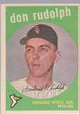 DON RUDOLPH 1959 TOPPS CARD #179