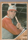 JERRY LYNCH 1962 TOPPS CARD #487