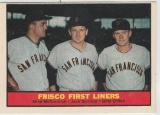 1961 TOPPS CARD #383 FRISCO FIRST LINERS