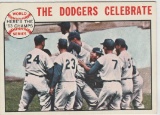 1964 topps card #140 DODGERS CELEBRATE