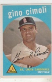 GINO CIMOLI 1959 TOPPS CARD #418