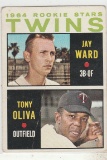 1964 TOPPS CARD #116 TWINS ROOKIE STARS / OLIVA