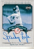 SPARKY LYLE 2003 UD YANKEE SIGNATURE SERIES AUTOGRAPH CARD