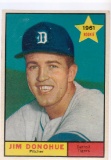 JIM DONOHUE 1961 TOPPS ROOKIE CARD #151