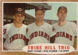 1962 TOPPS CARD #37 TRIBE HILL TRIO / PERRY