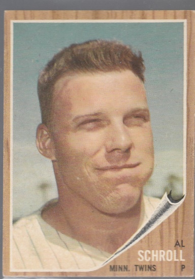 AL SCHROLL 1962 TOPPS CARD #102