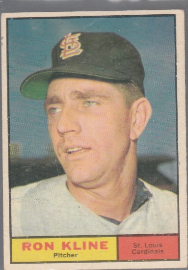 RON KLINE 1961 TOPPS CARD #127