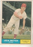 JACK MEYER 1961 TOPPS CARD #111