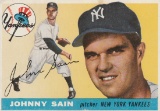 JOHNNY SAIN 1955 TOPPS CARD #193