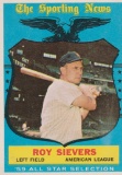 ROY SIEVERS 1959 TOPPS CARD #566 / HIGH NUMBER