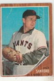 JACK SANFORD 1962 TOPPS CARD #538 / HIGH NUMBER