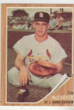 TIM MCCARVER 1962 TOPPS ROOKIE CARD #167