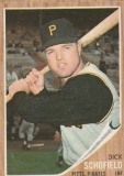 DICK SCHOFIELD 1962 TOPPS CARD #484