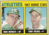 1967 TOPPS CARD #542 ATHLETICS ROOKIE STARS / RICK MONDAY