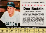 DON BUDDIN 1961 POST CEREAL CARD #53