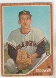 ED SADOWSKI 1962 TOPPS CARD #569 / HIGH NUMBER