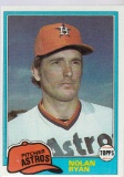 NOLAN RYAN 1981 TOPPS CARD #240