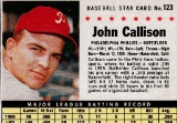 JOHNNY CALLISON 1961 POST CEREAL CARD #123