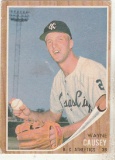 WAYNE CAUSEY 1962 TOPPS CARD #496