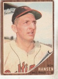 RON HANSEN 1962 TOPPS CARD #245