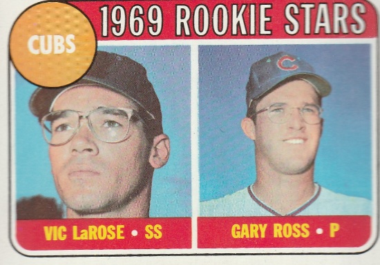 1969 TOPPS CARD #404 CUBS ROOKIE STARS