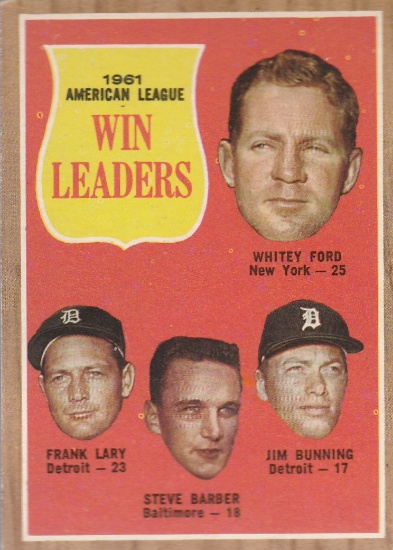 1962 TOPPS CARD #57 VICTORY LEADER / FORD