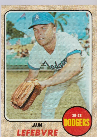 JIM LEFEBVRE 1968 TOPPS CARD #457