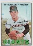 RAY SADECKI 1967 TOPPS CARD #409