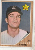 JOE AZCUE 1962 TOPPS ROOKIE CARD #417