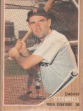 DANNY O'CONNELL 1962 TOPPS CARD #411