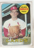 NELSON BRILES 1969 TOPPS CARD #60