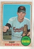 DAVE BALDWIN 1968 TOPPS CARD #231