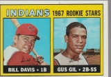 1967 TOPPS CARD #253 INDIANS ROOKIE STARS