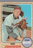 KEN JOHNSON 1968 TOPPS CARD #342