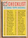 1962 TOPPS 1ST SERIES CHECKLIST CARD #22