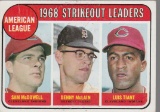 1969 TOPPS CARD #11 STRIKEOUT LEADERS