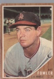 ART FOWLER 1962 TOPPS CARD #128