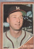 FRANK BOLLING 1962 TOPPS CARD #130