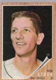 WES STOCK 1962 TOPPS CARD #442