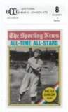 WALTER JOHNSON 1976 TOPPS CARD #349 / GRADED