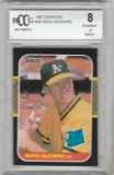 MARK MCGWIRE 1987 DONRUSS RATED ROOKIE CARD #46 / GRADED