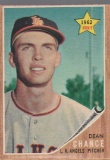 DEAN CHANCE 1962 TOPPS ROOKIE CARD #194