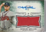 SHELBY MILLER 2015 TRIPLE THREADS AUTOGRAPH JERSEY CARD