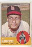 JOE KOPPE 1963 TOPPS CARD #396