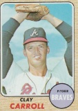 CLAY CARROLL 1968 TOPPS CARD #412