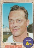 MIKE HERSHBERGER 1968 TOPPS CARD #18