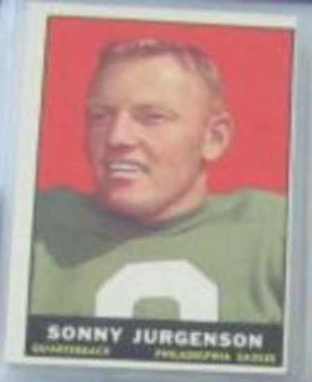 SONNY JURGENSEN 1961 TOPPS CARD #95