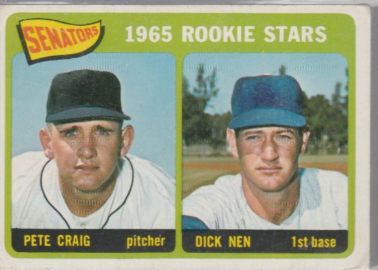1965 TOPPS CARD #466 SENATORS ROOKIE STARS / HIGH NUMBER