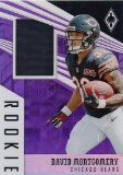 DAVID MONTGOMERY 2019 PANINI PHOENIX ROOKIE JERSEY CARD