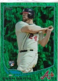 EVAN GATTIS 2013 TOPPS GREEN PARALLEL ROOKIE CARD #418